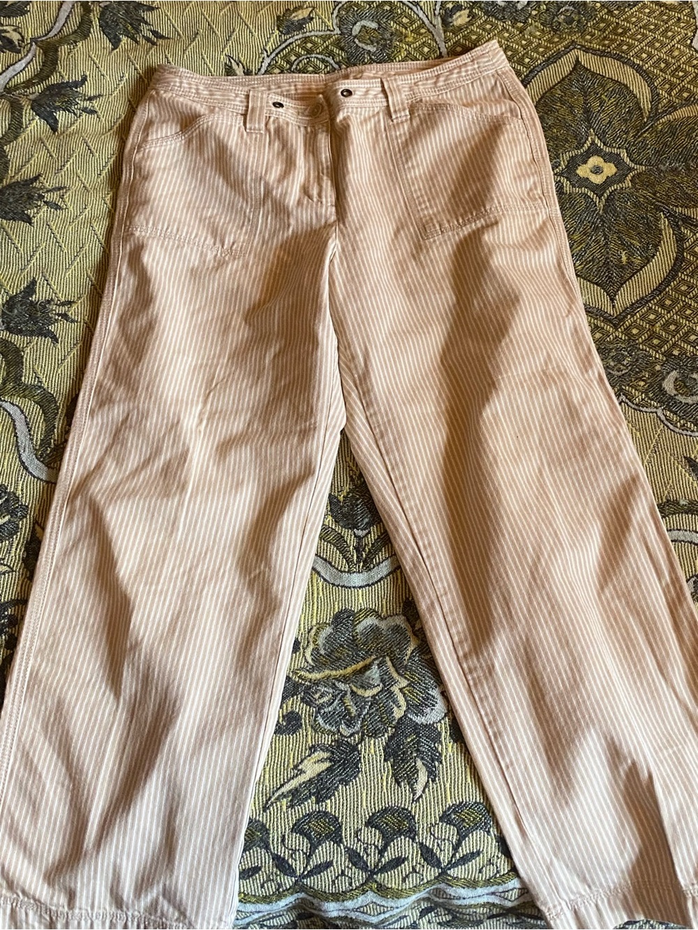 Anne Klein striped Cotton pants